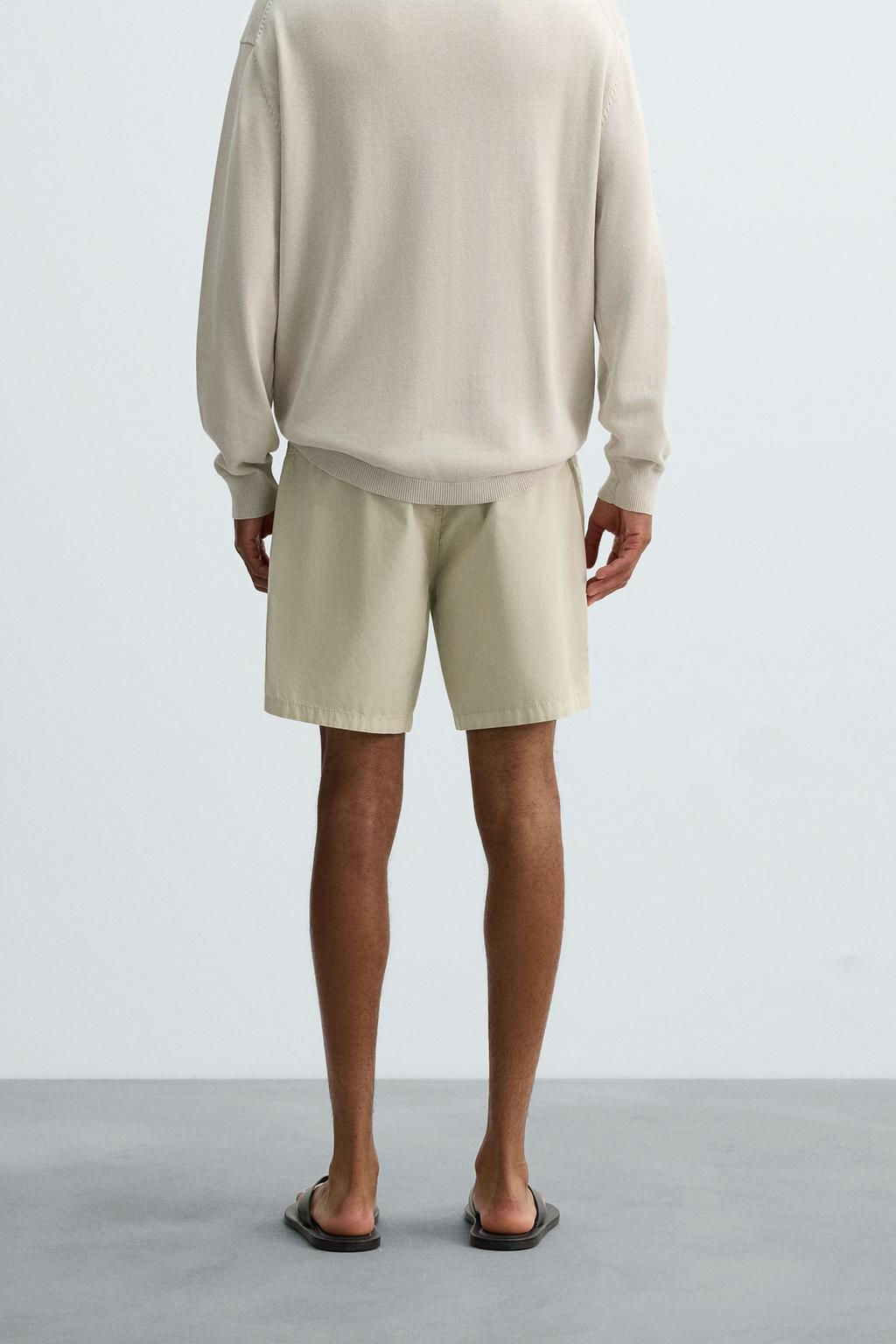 WASHED COTTON BERMUDA SHORTS - Zara фото 33
