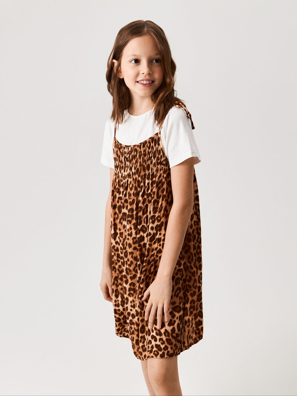 ACOOLA / Платье детское для девочек Bata леопардовый принт фото 4