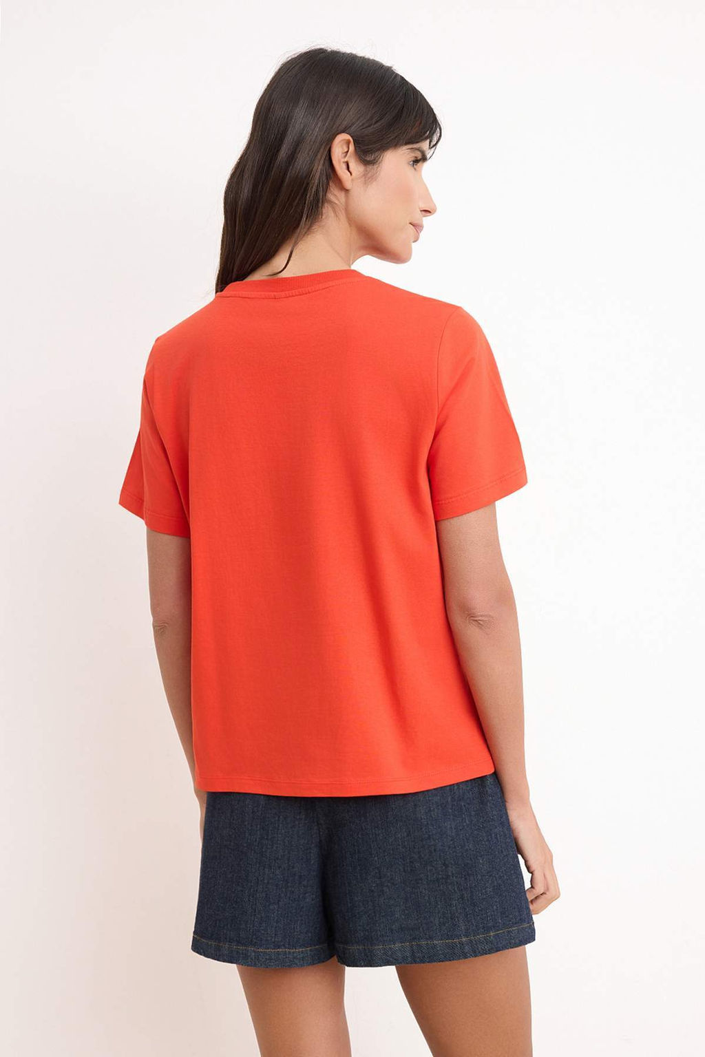 Ekru Nak?sl? / Islemeli Fitted/Vucuda Oturan K?sa Kollu Pamuk Ribana Orme T-Shirt TWOSS26TS00162 - Trendyolmilla фото 8