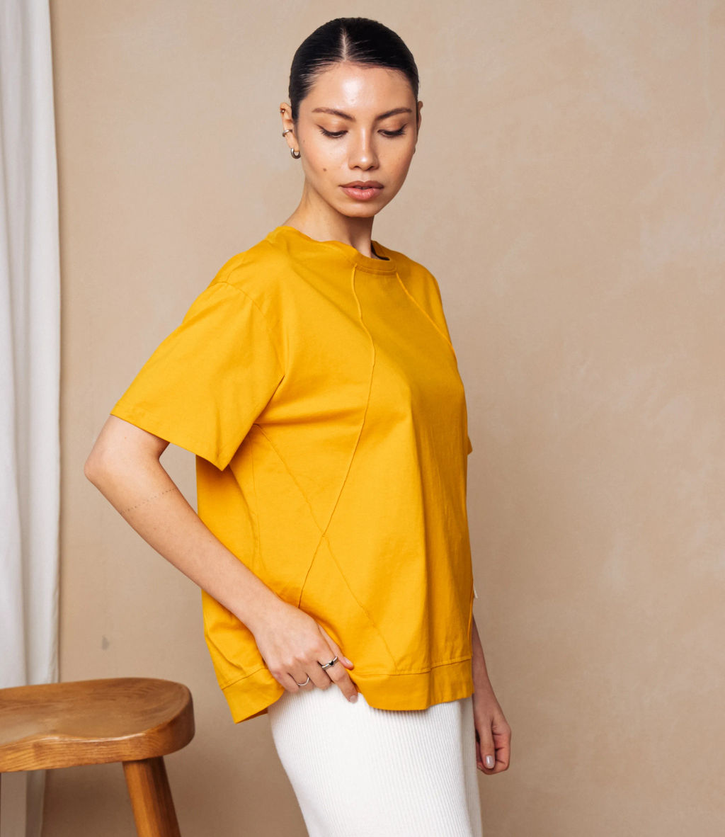 Футболка #КТ1062 (2), оранжевый - Dommod фото 2