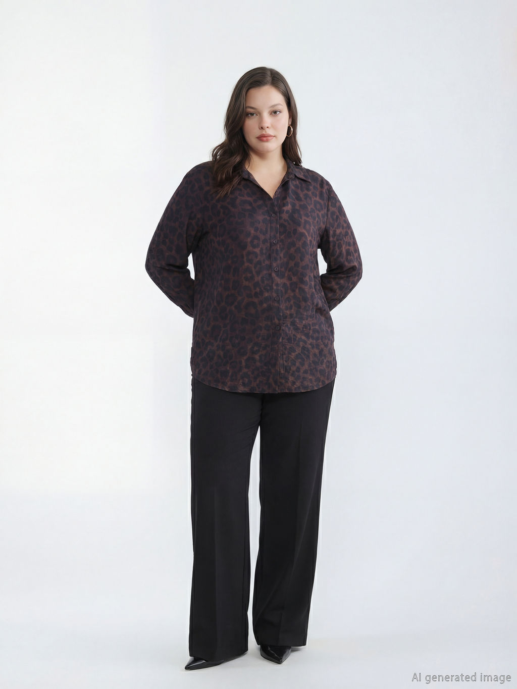 Leopar Desenli Kad?n G?mlek