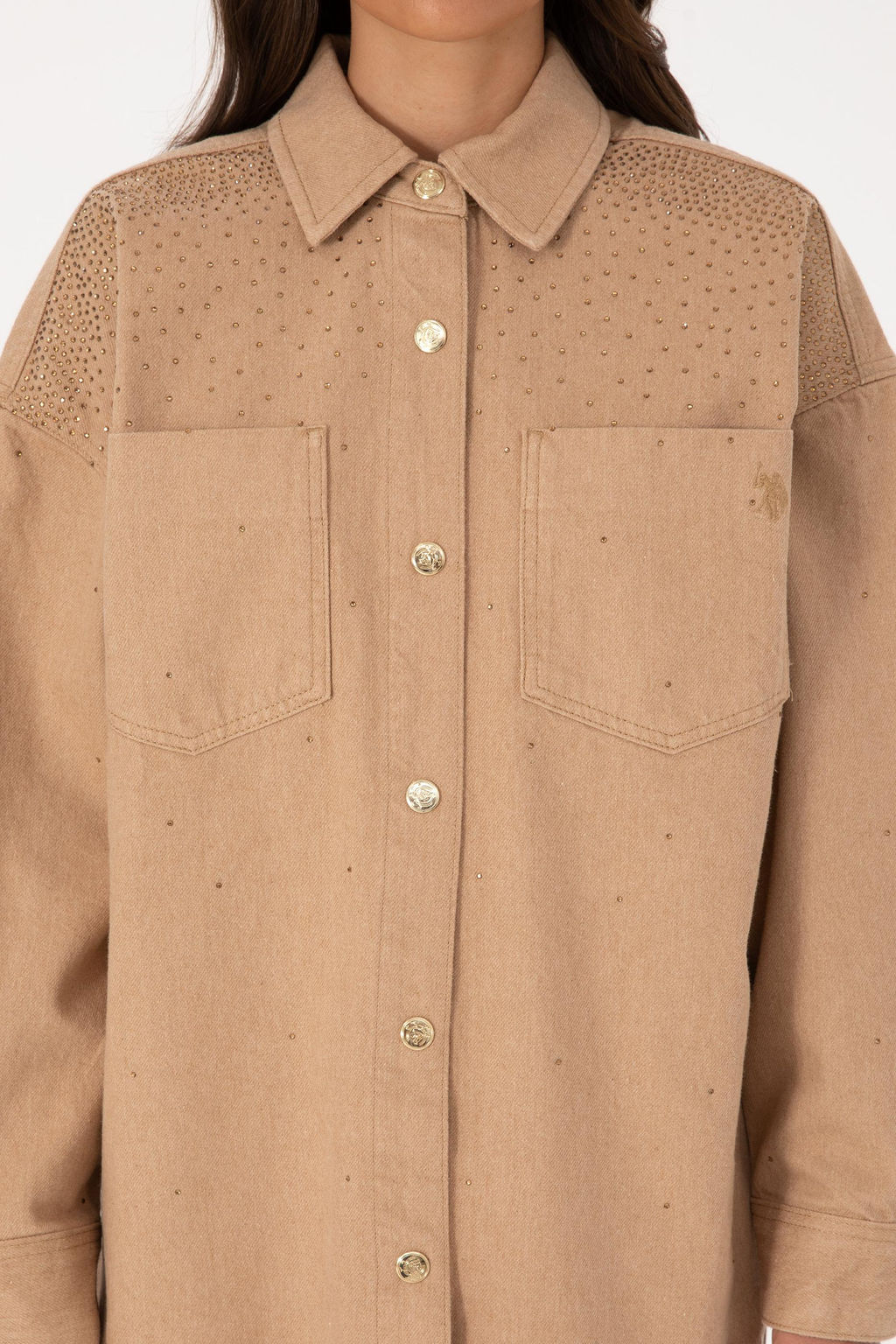 Kad_n Camel Jean G_mlek Sepette S_rpriz _ndirim - U.s. polo assn фото 6
