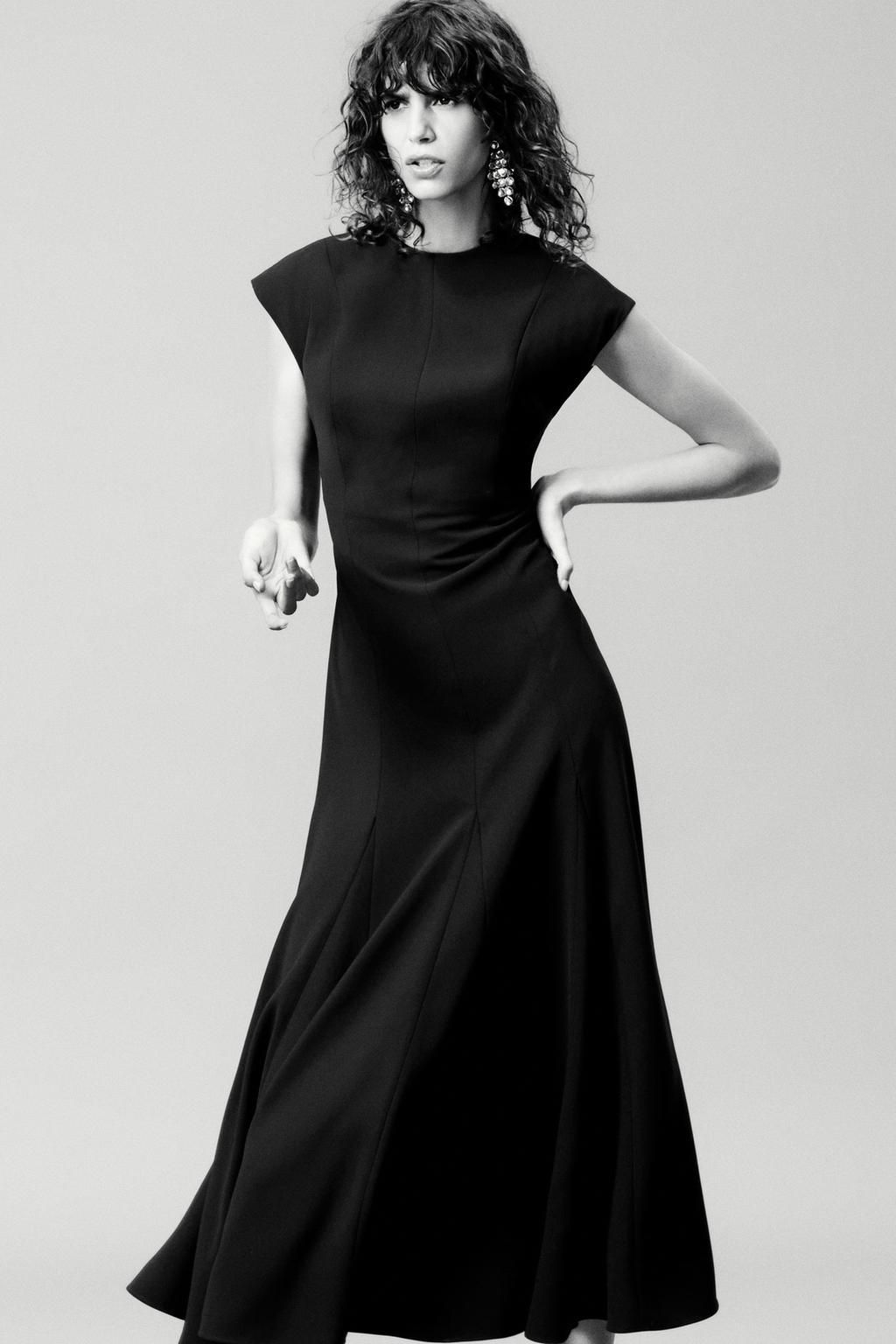 ZW COLLECTION CREPE LONG DRESS - Zara фото 2
