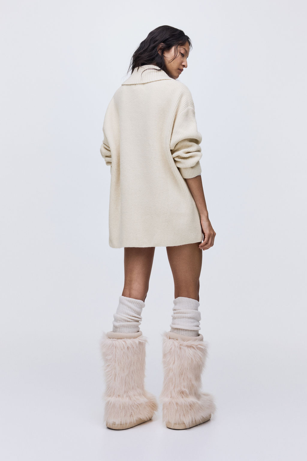 Jersey en punto acanalado con cuello esmoquin - H&m фото 7