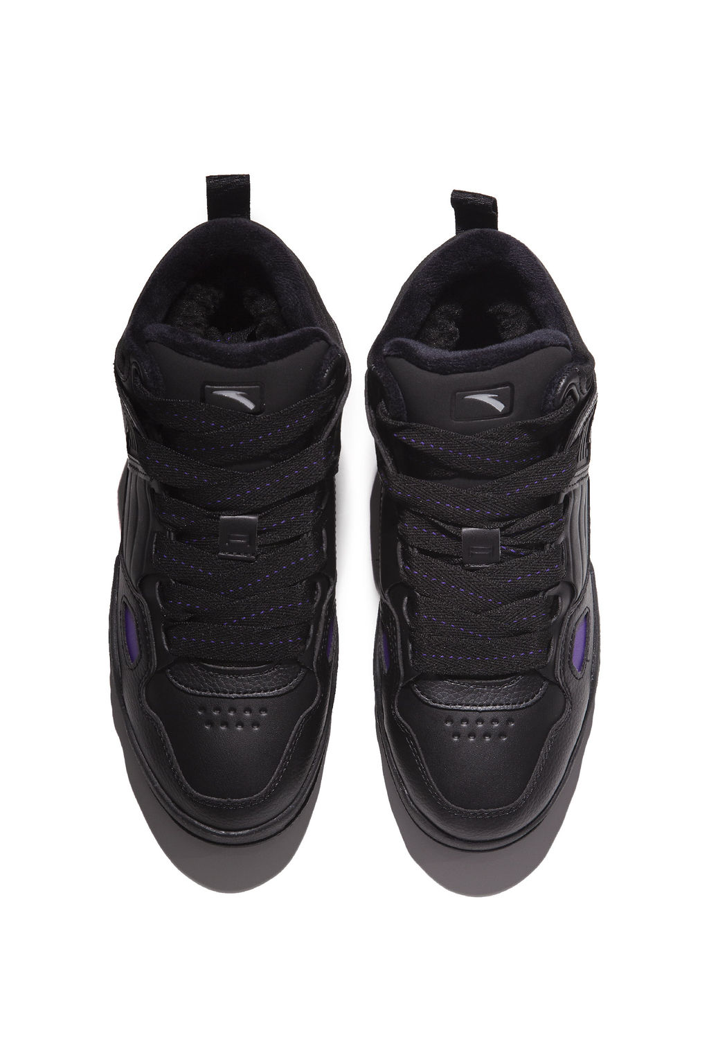 Кроссовки повседневные утепленные Черный THICK SOLE