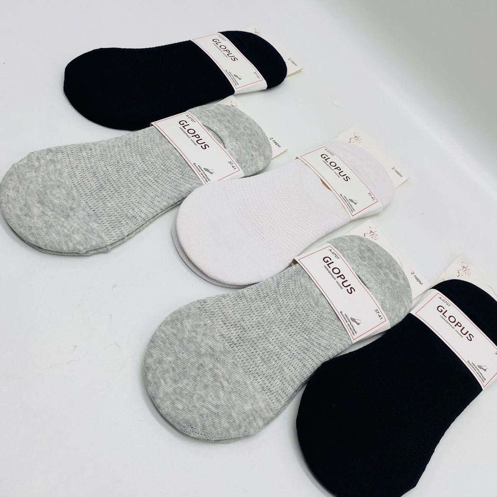 Следки GLOPUS однотонные полусетка 10 шт в уп (арт. А-0707) - Storyland фото 3