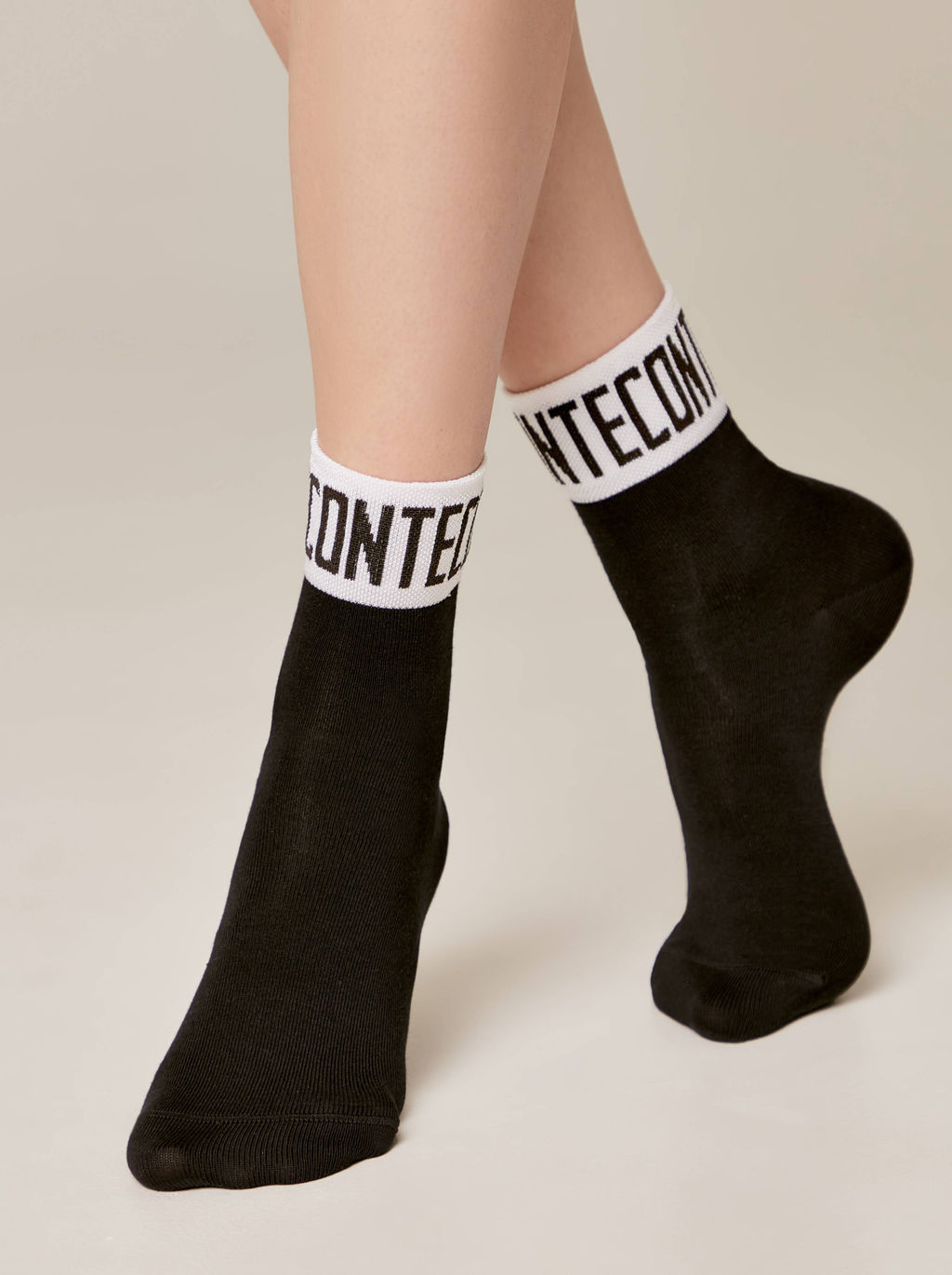 Цена за 2 пары. Носки Удлиненные CONTE Удлиненные носки из вискозы Conte графит - Conte elegant фото 2