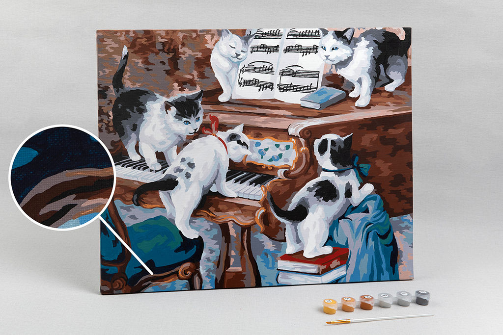 ФРЕЯ PNB/PL-107 Набор для раскрашивания по номерам 50 х 40 см Пушистый ансамбль фото 7