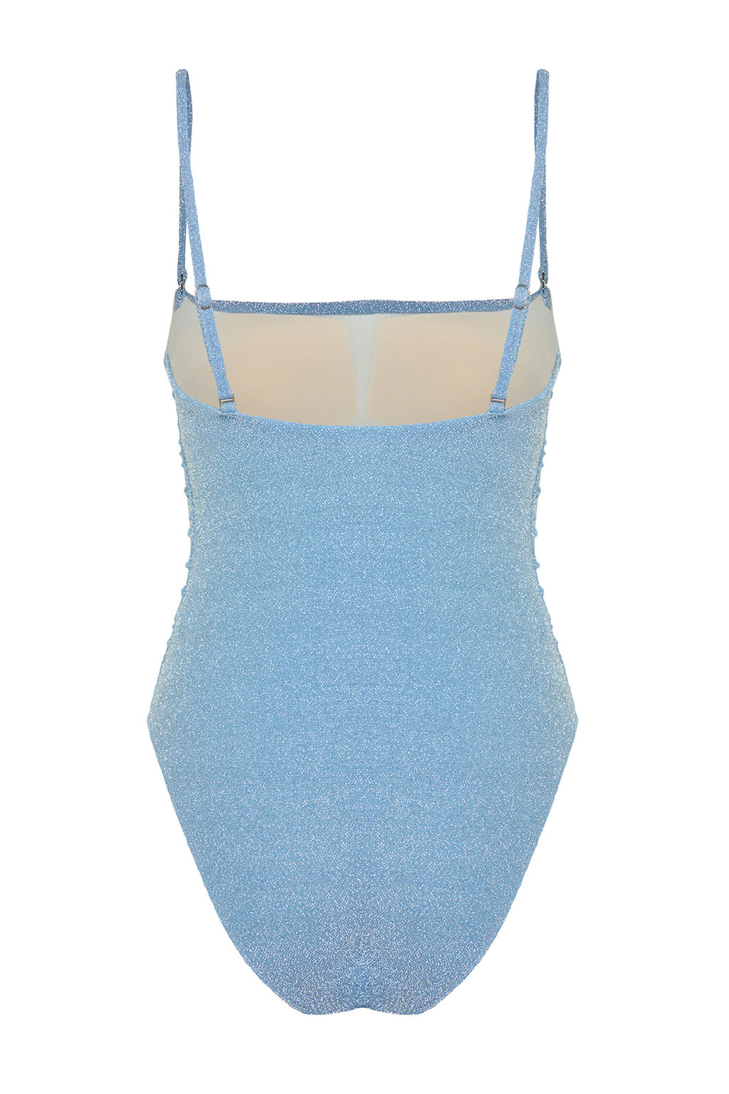 TRENDYOLMILLA Pembe Straplez Drapeli Simli High Leg Regular Mayo TBESS23MA00406  фото 26