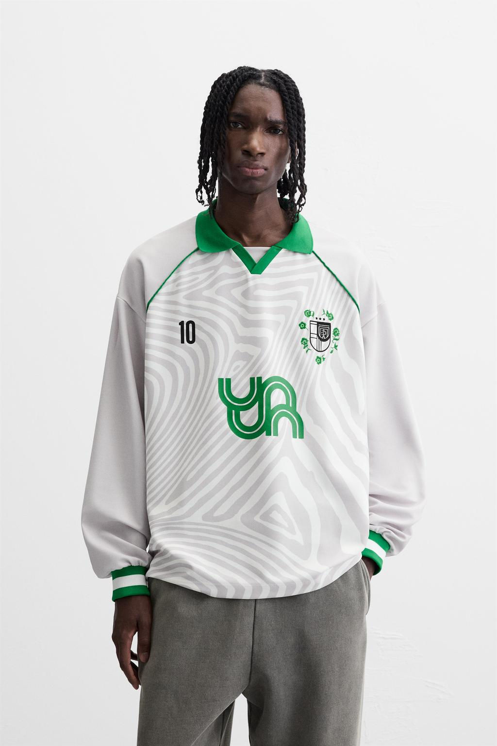 RETRO FOOTBALL POLO SHIRT - Zara фото 2