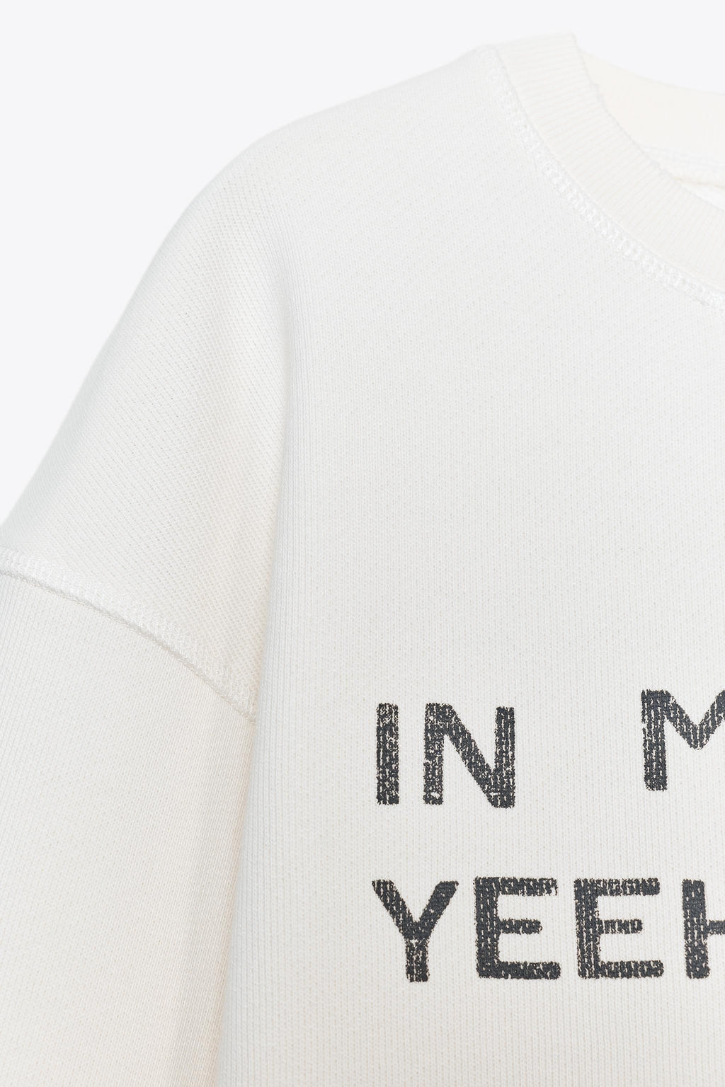 SLOGAN CROP SWEATSHIRT - Zara фото 16