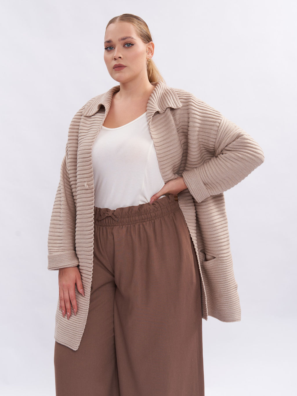 Кардиган вязаный GA56667WHT03