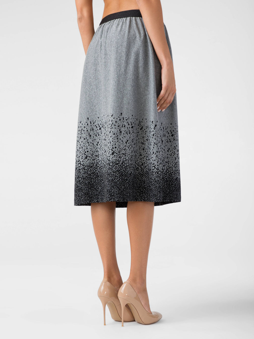 CONTE Юбка с эффектом градиента DORE grey gradient grey gradient