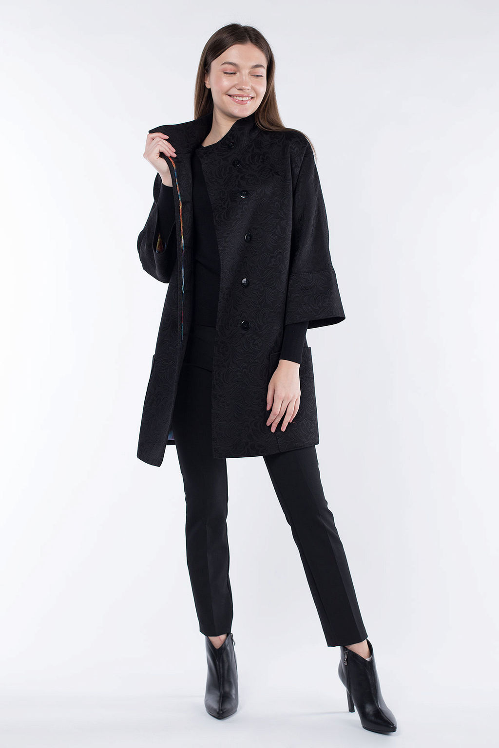 012-0151 Плащ женский (пояс) - El podio фото 2