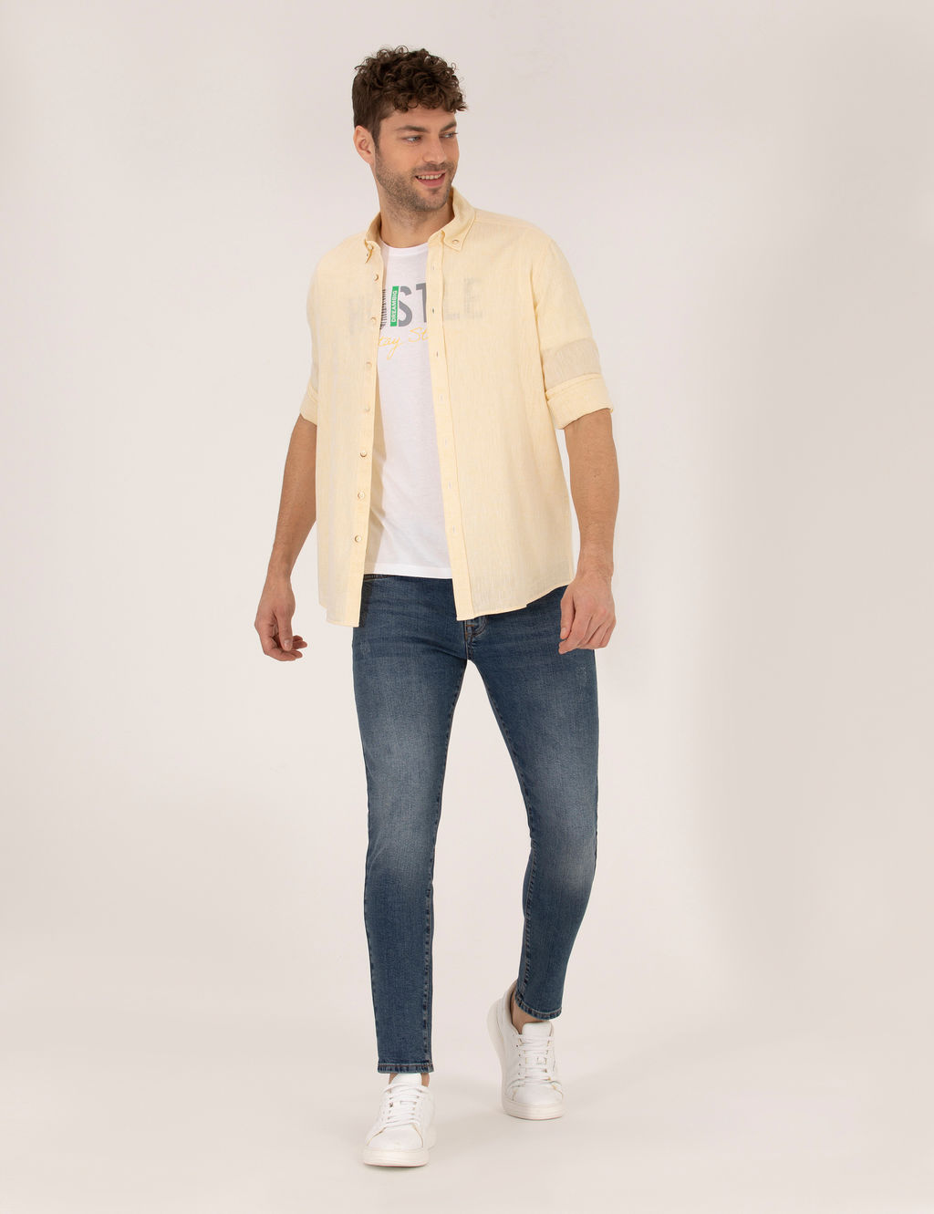 Sar_ Regular Fit Uzun Kollu G_mlek
