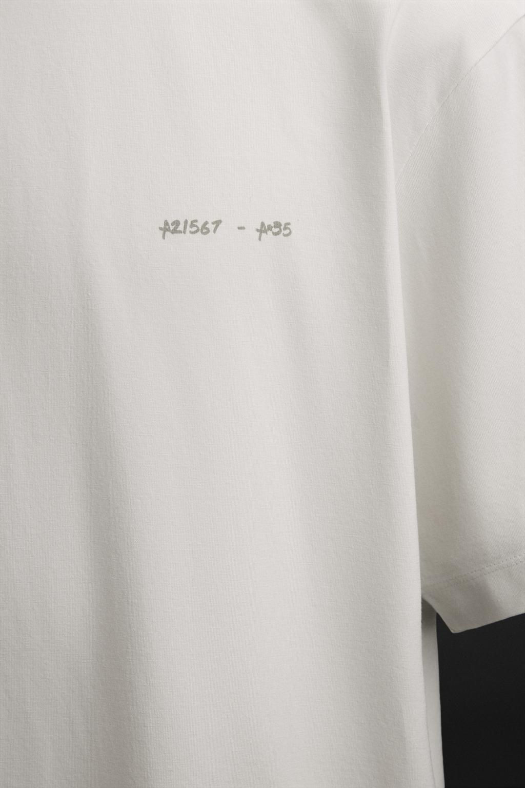 T-SHIRT WITH PRINTED GRAPHIC - Zara фото 3