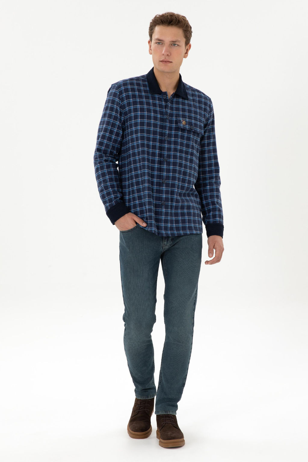 Erkek _ndigo Uzun Kollu G_mlek - U.s. polo assn фото 4