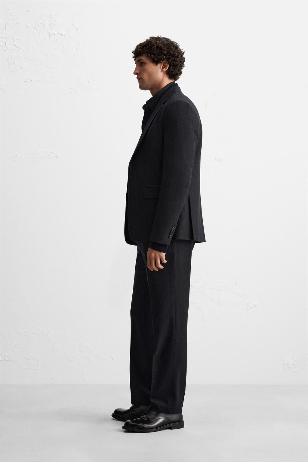 TEXTURED SUIT BLAZER - Zara фото 4