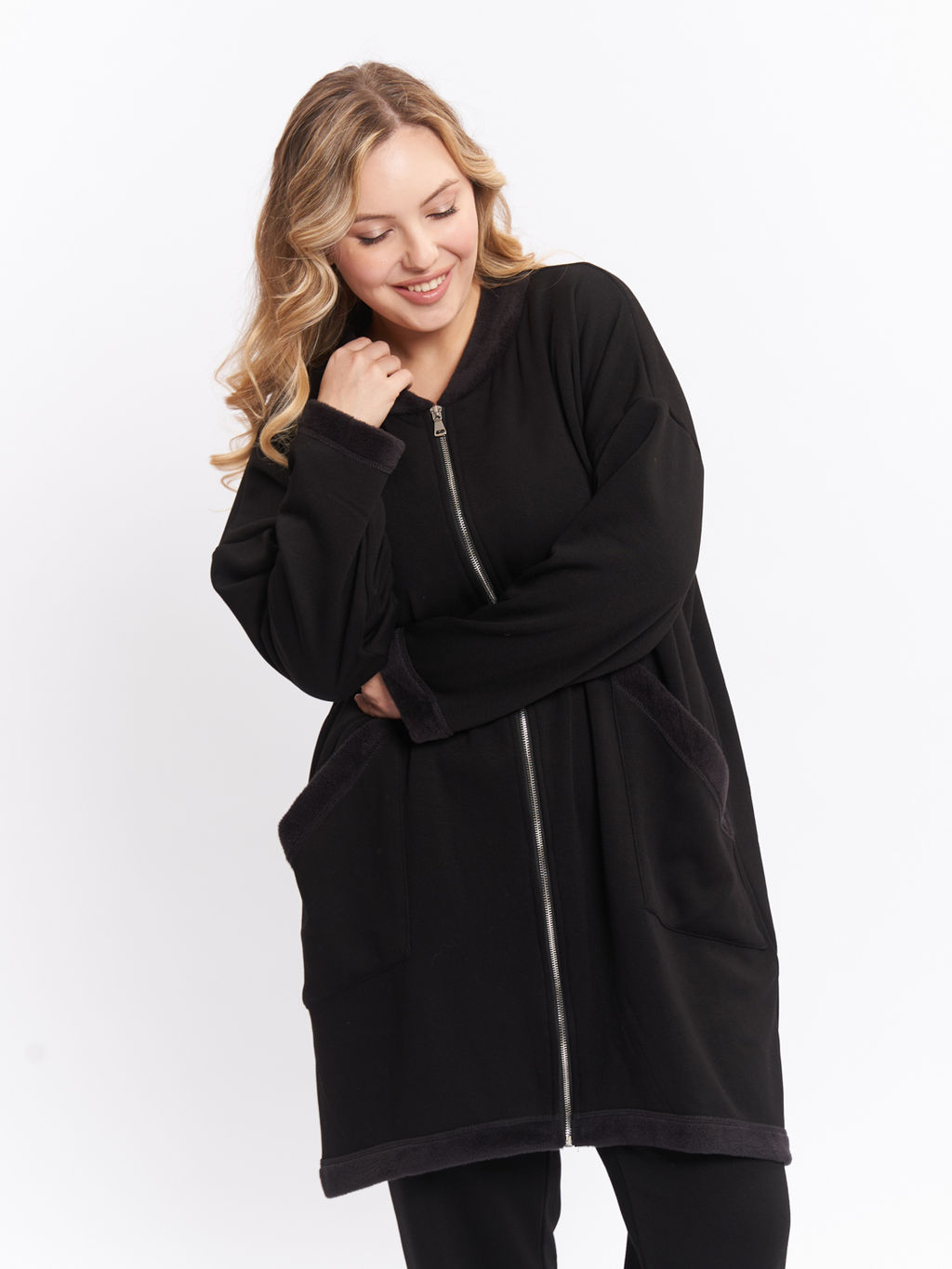 Кардиган на меху ZGA23521BLK01 - Артесса фото 10