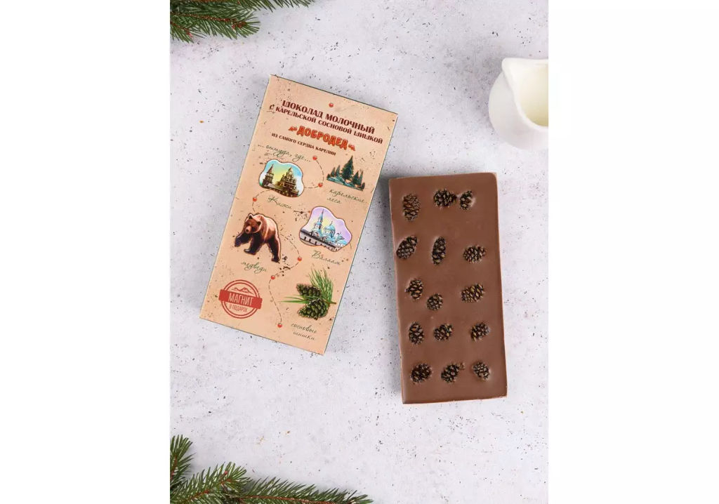 Шоколад молочный с сосновой шишкой 135 г