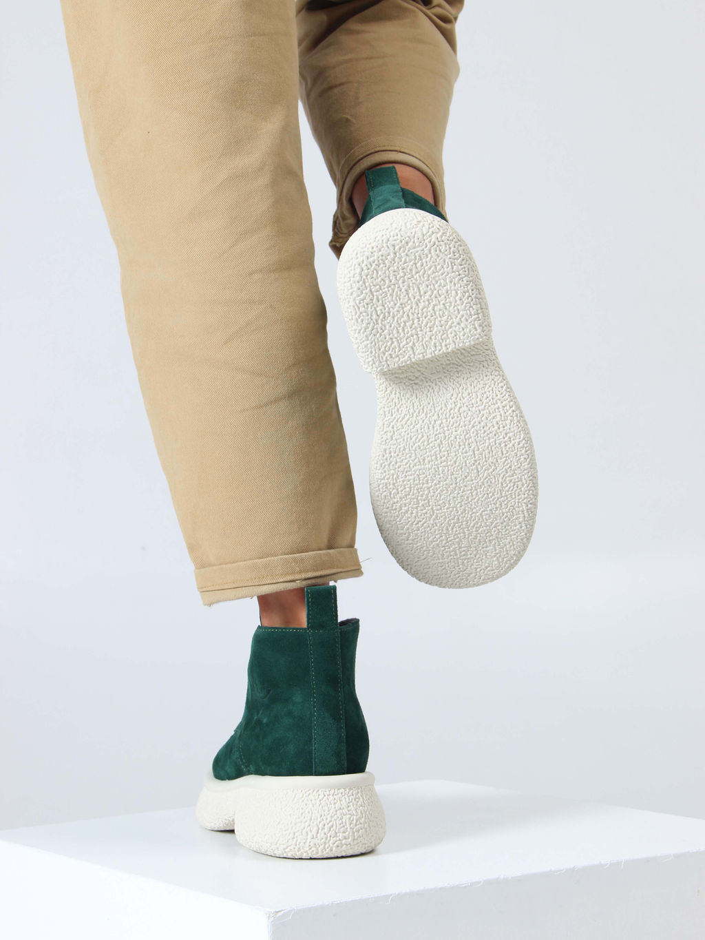 Ботинки EDART 308.агата w. зеленый замша/байка - Ed'art фото 13