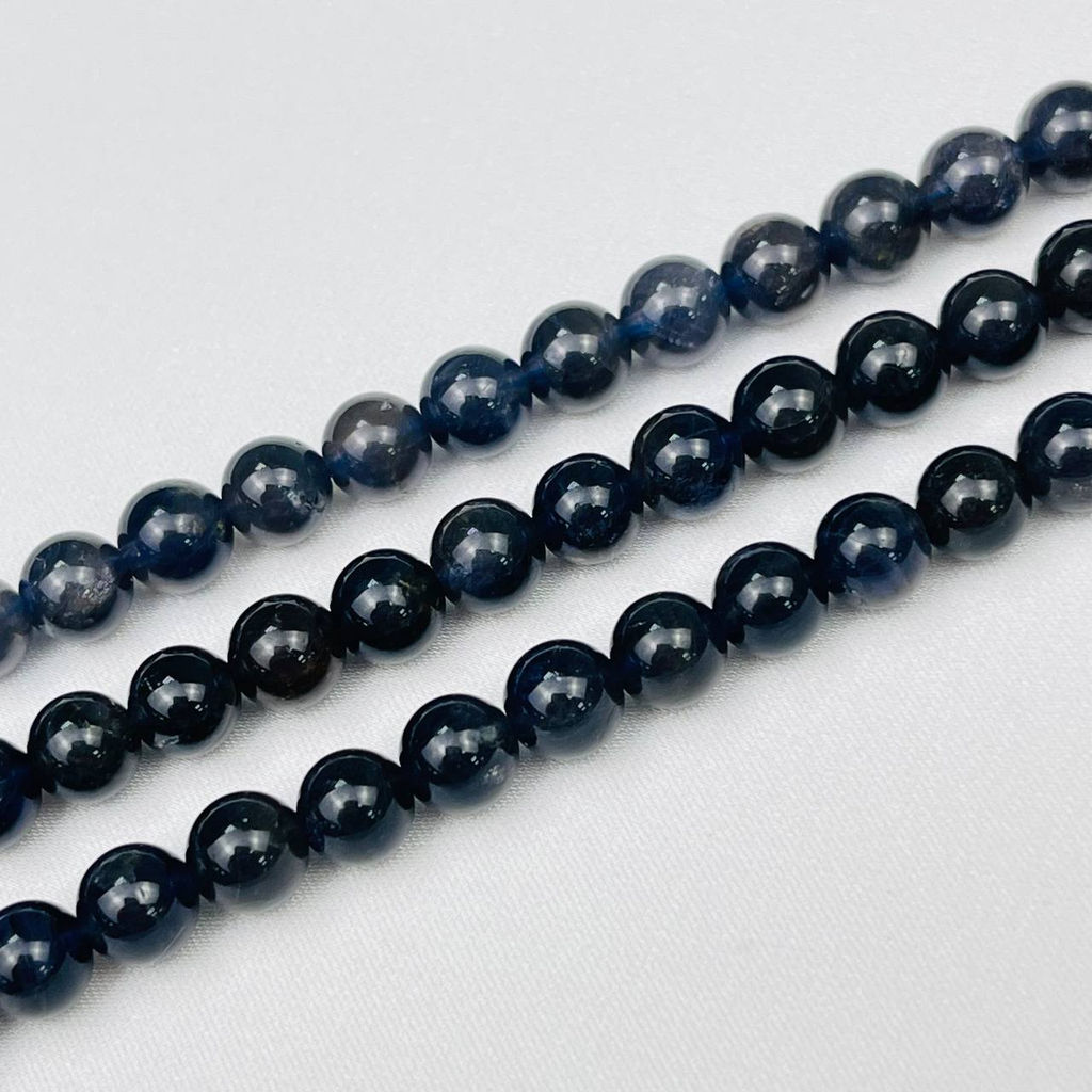 Бусины для украшений из Иолита (60 бусин) 39 см