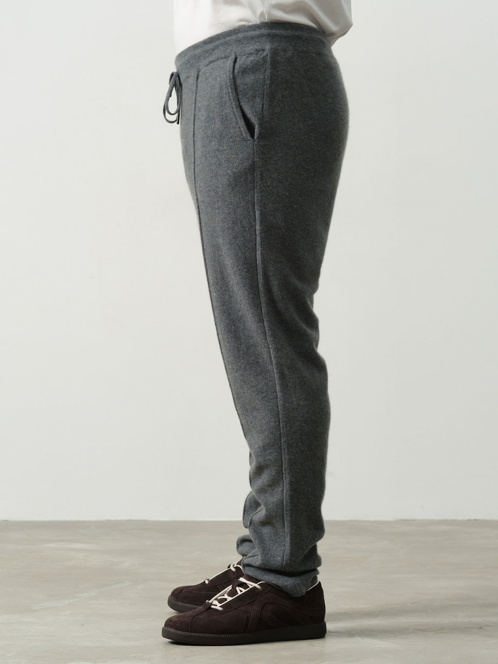 Брюки из кашемира мужские KM150887-E серые