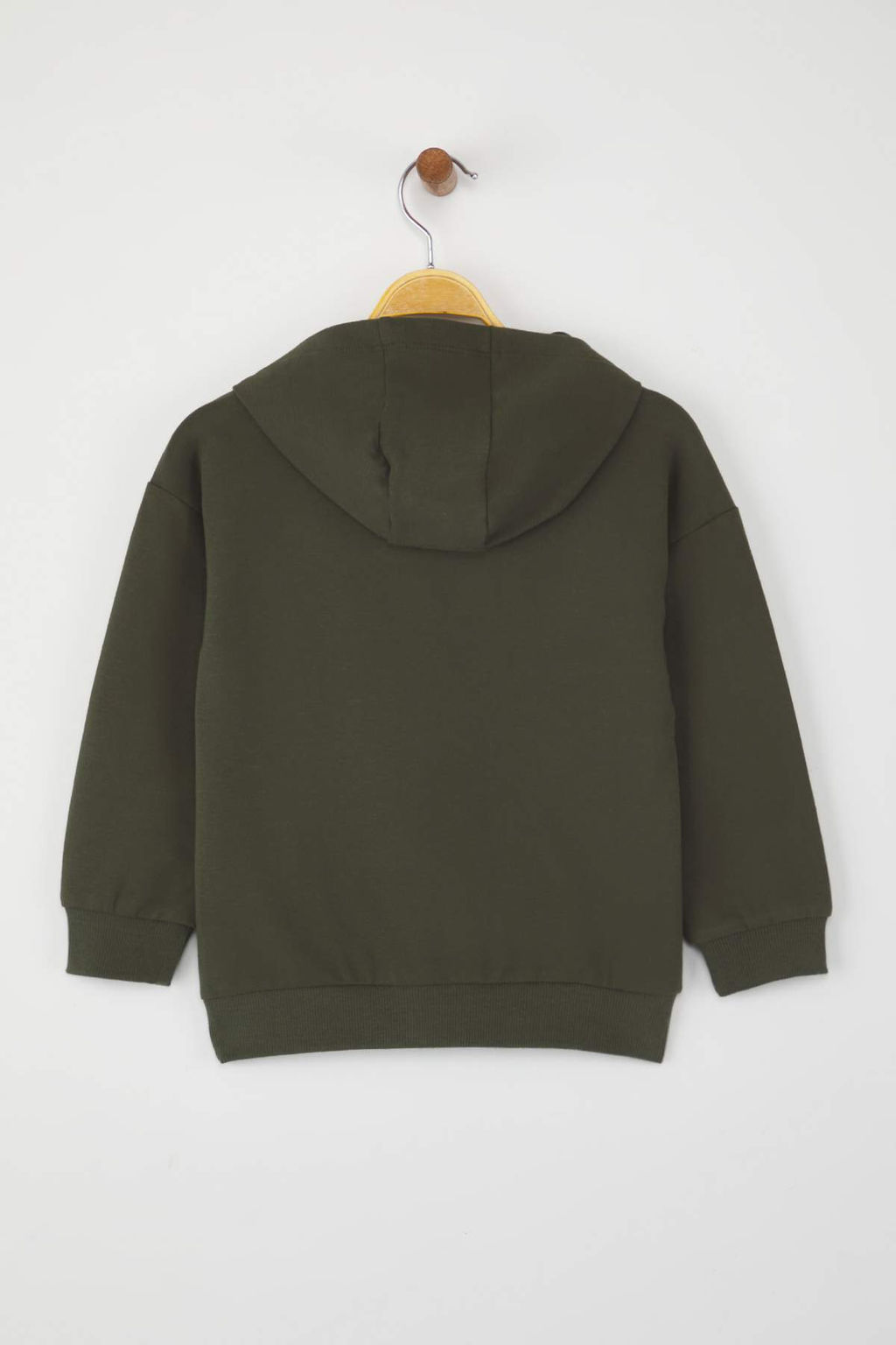 Zumrut Yesili 100% Pamuk Bask?l? Kapusonlu Oversize Orme Erkek Cocuk Sweatshirt TKDAW26SW00006 - Trendyolmilla фото 4