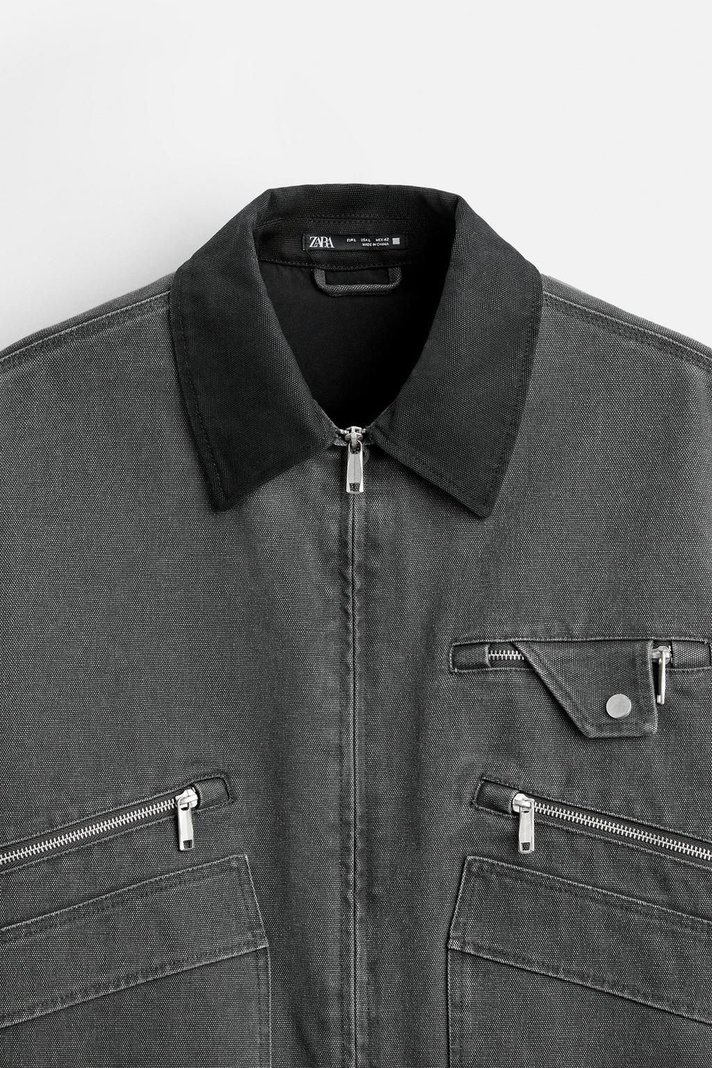 JACKET WITH CONTRAST COLLAR - Zara фото 9