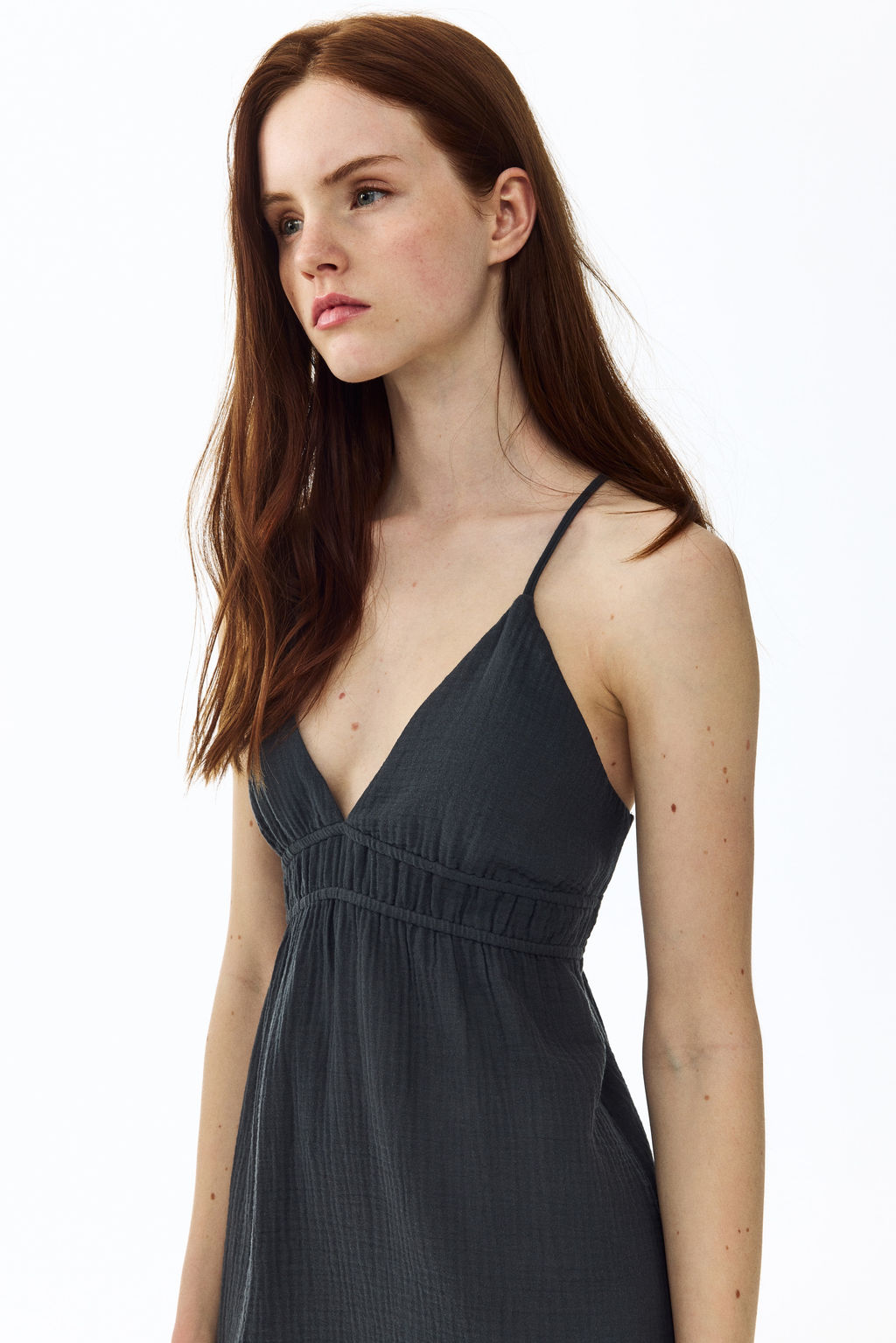 Vestido de muselina con espalda descubierta - H&m фото 6