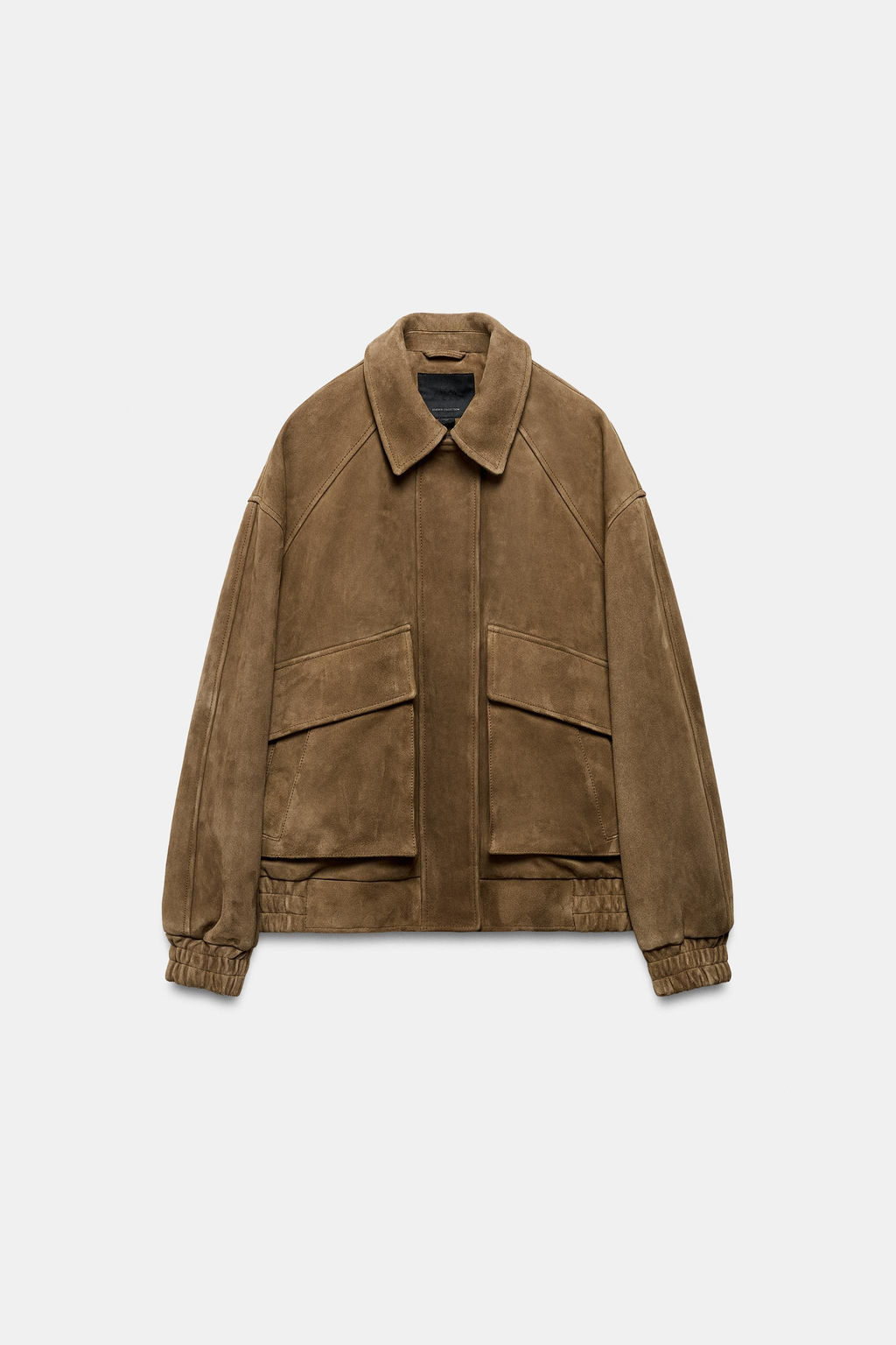 OVERSIZE SUEDE LEATHER JACKET ZW COLLECTION LIMITED EDITION - Zara фото 10