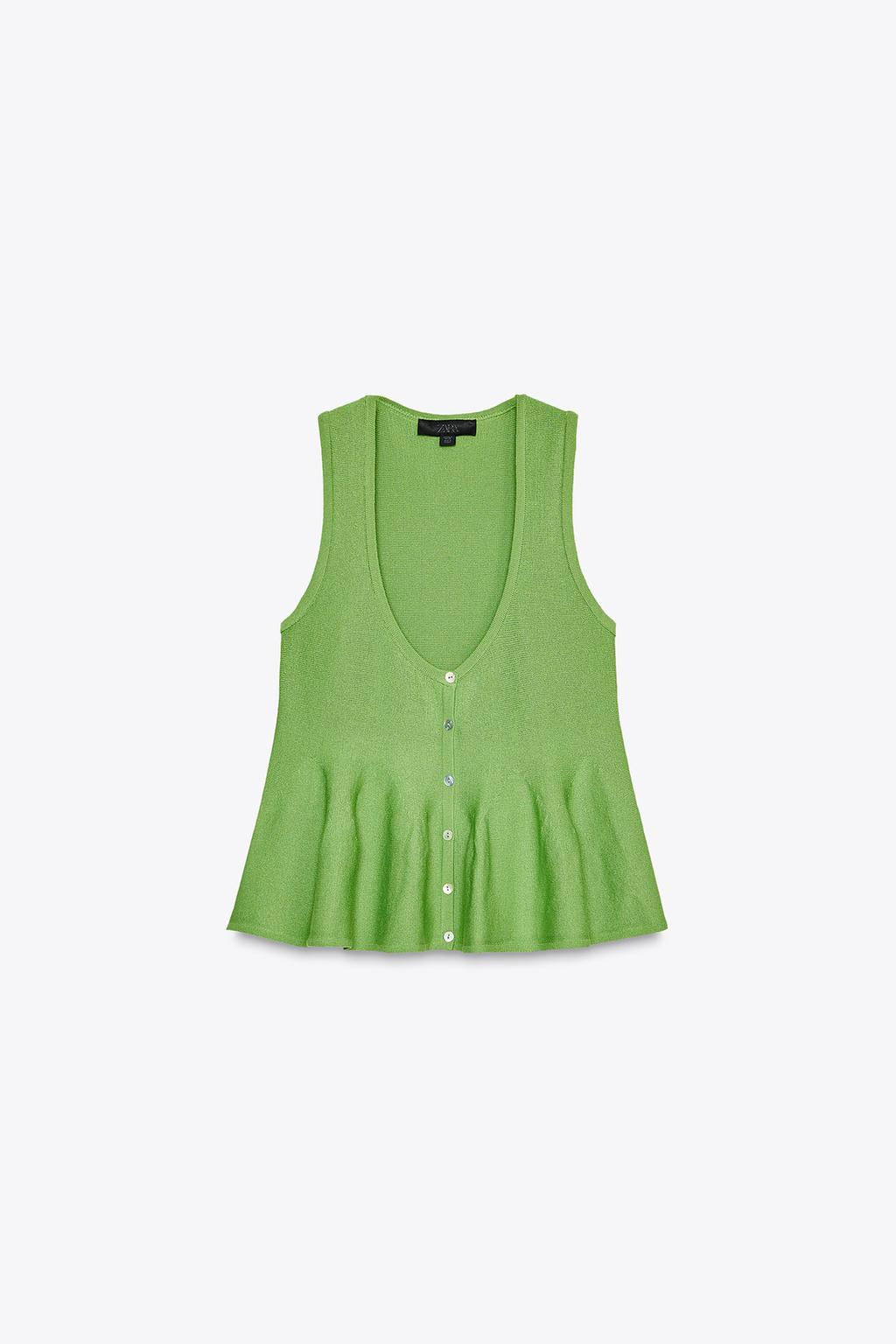 KNIT PEPLUM TOP - Zara фото 15