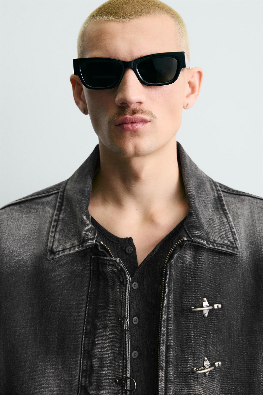CAZADORA DENIM BOXY FIT ALAMARES / Carb?n - Zara фото 5