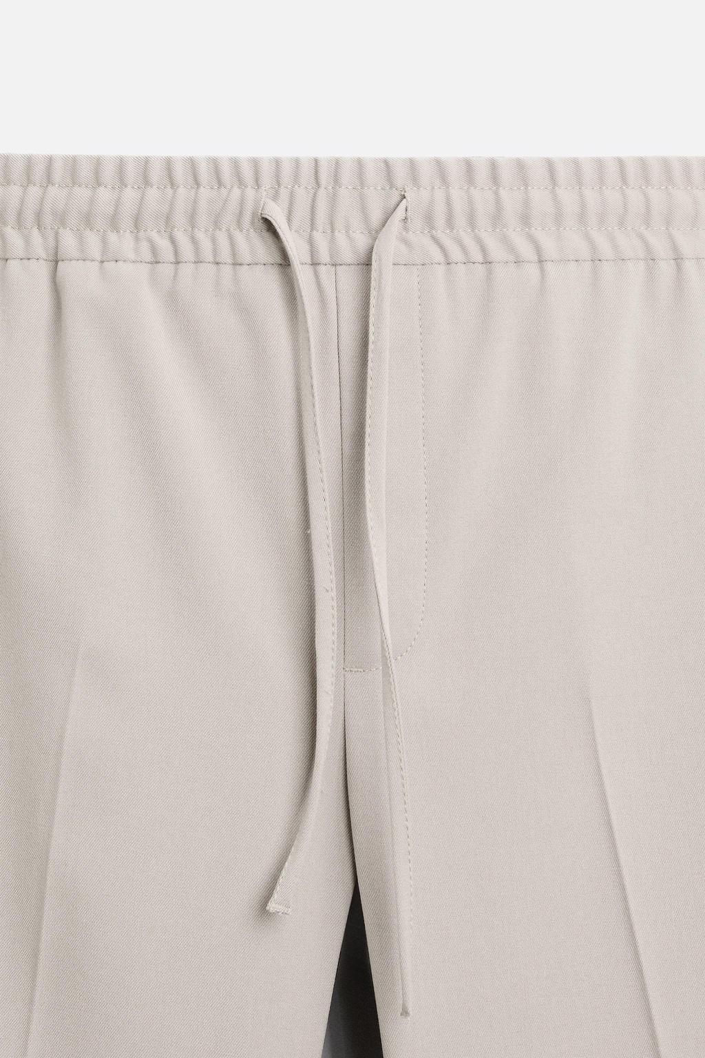 COMFORT FIT JOGGER WAIST TROUSERS - Zara фото 44
