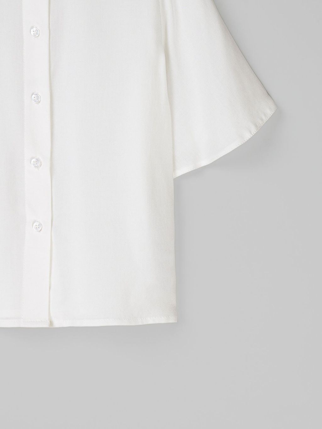 Блузка с коротким рукавом для девочки "Белая" 7+