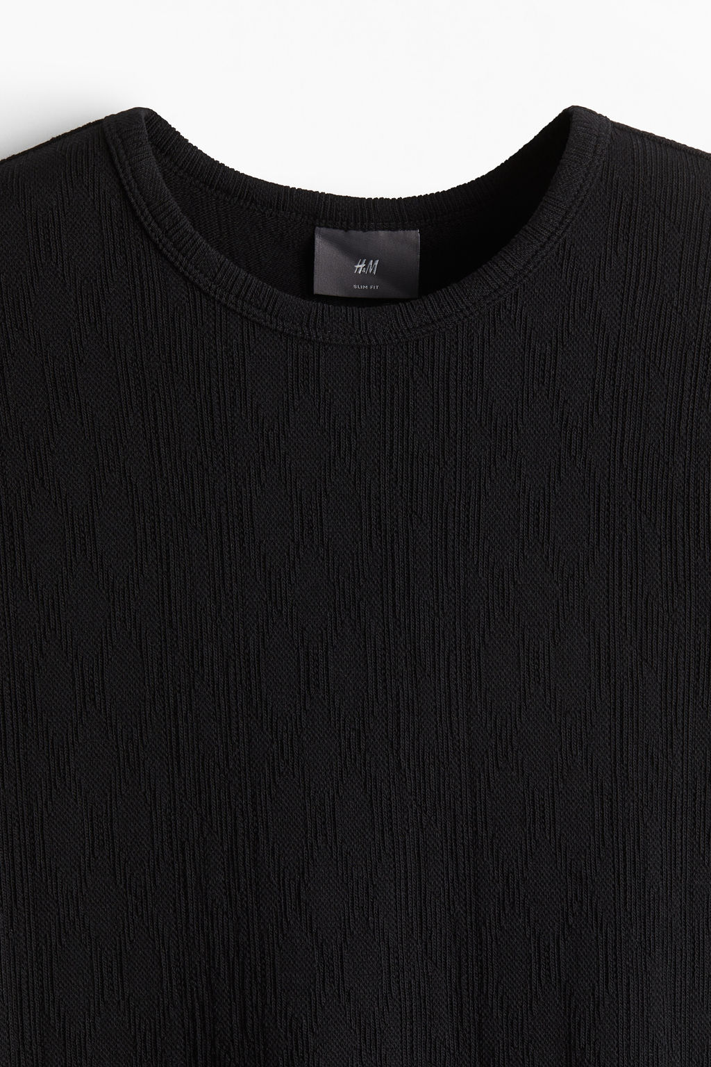Camiseta con textura Slim Fit - H&m фото 9