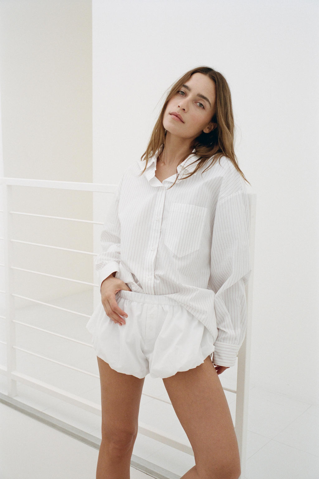 GATHERED POPLIN SHORTS - Zara фото 2