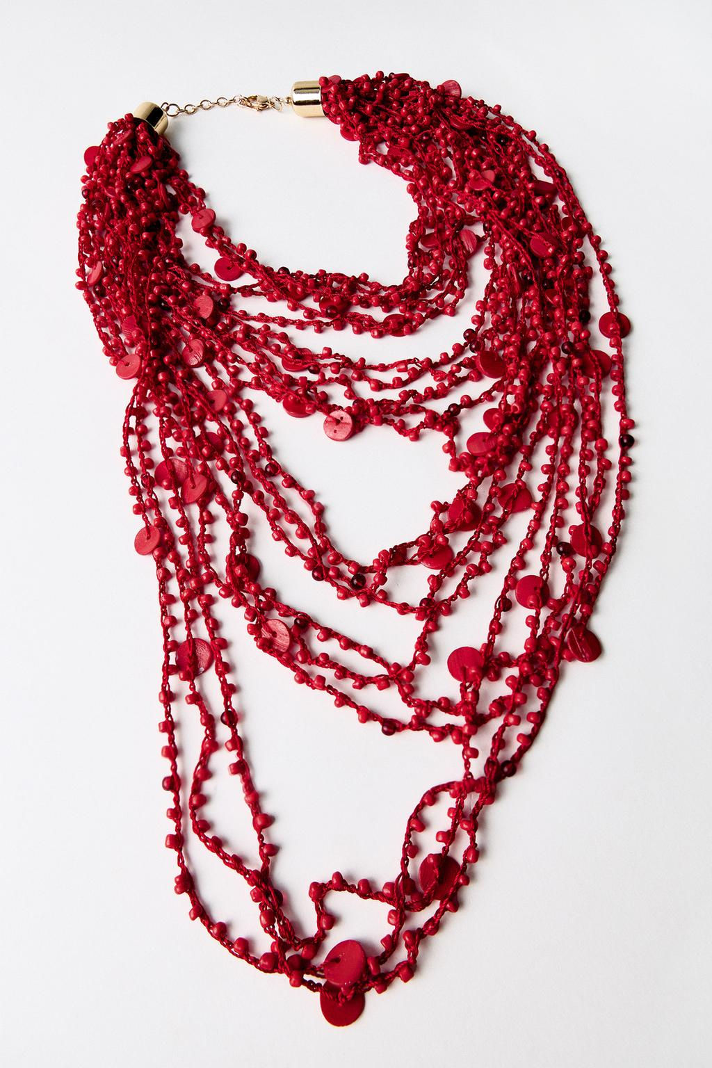 BEADED SEASHELL NECKLACE - Zara фото 6