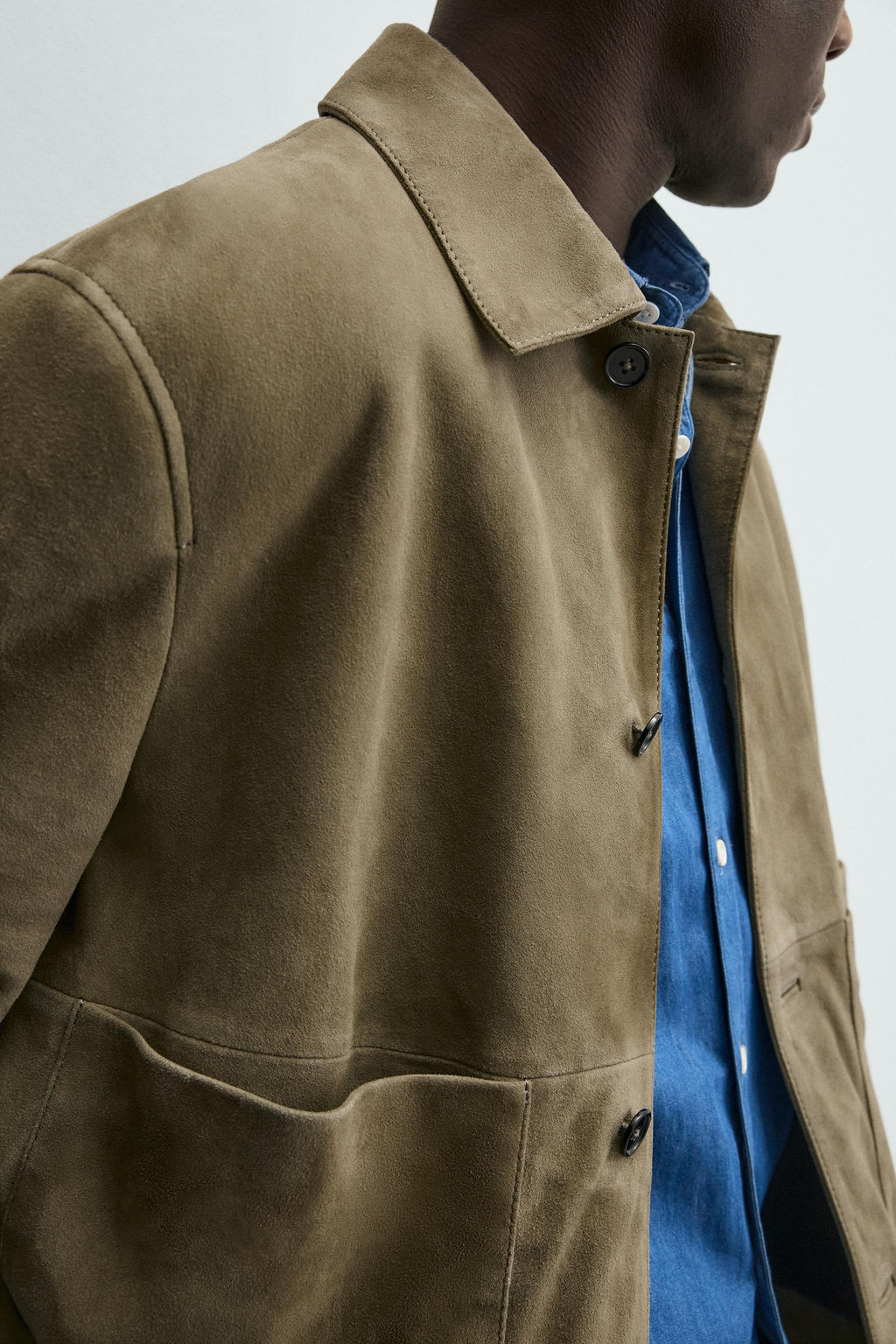 LEATHER JACKET WITH POCKETS - Zara фото 6