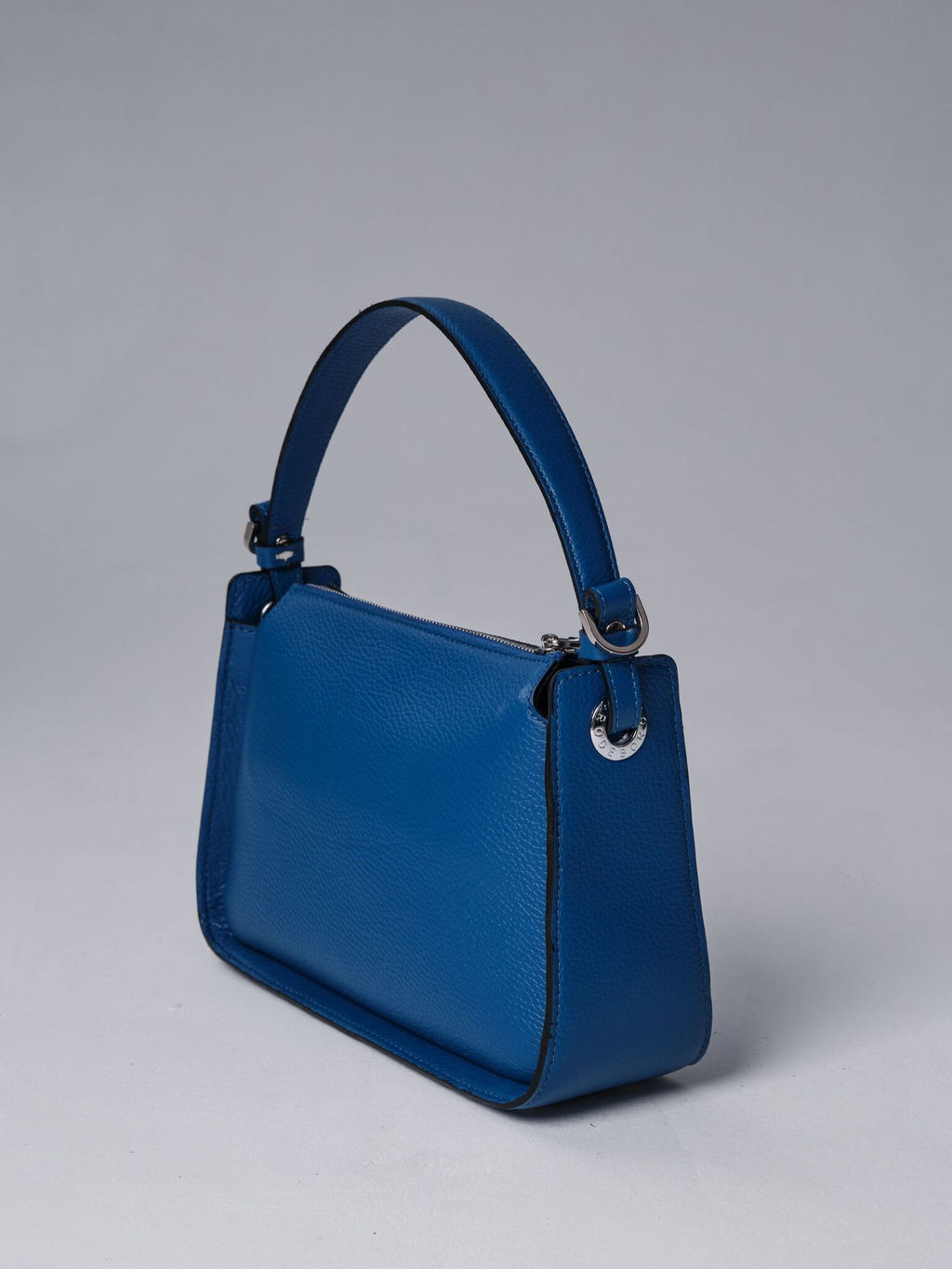 Сумка кожаная на плечо Deboro 30790 синяя гуашь