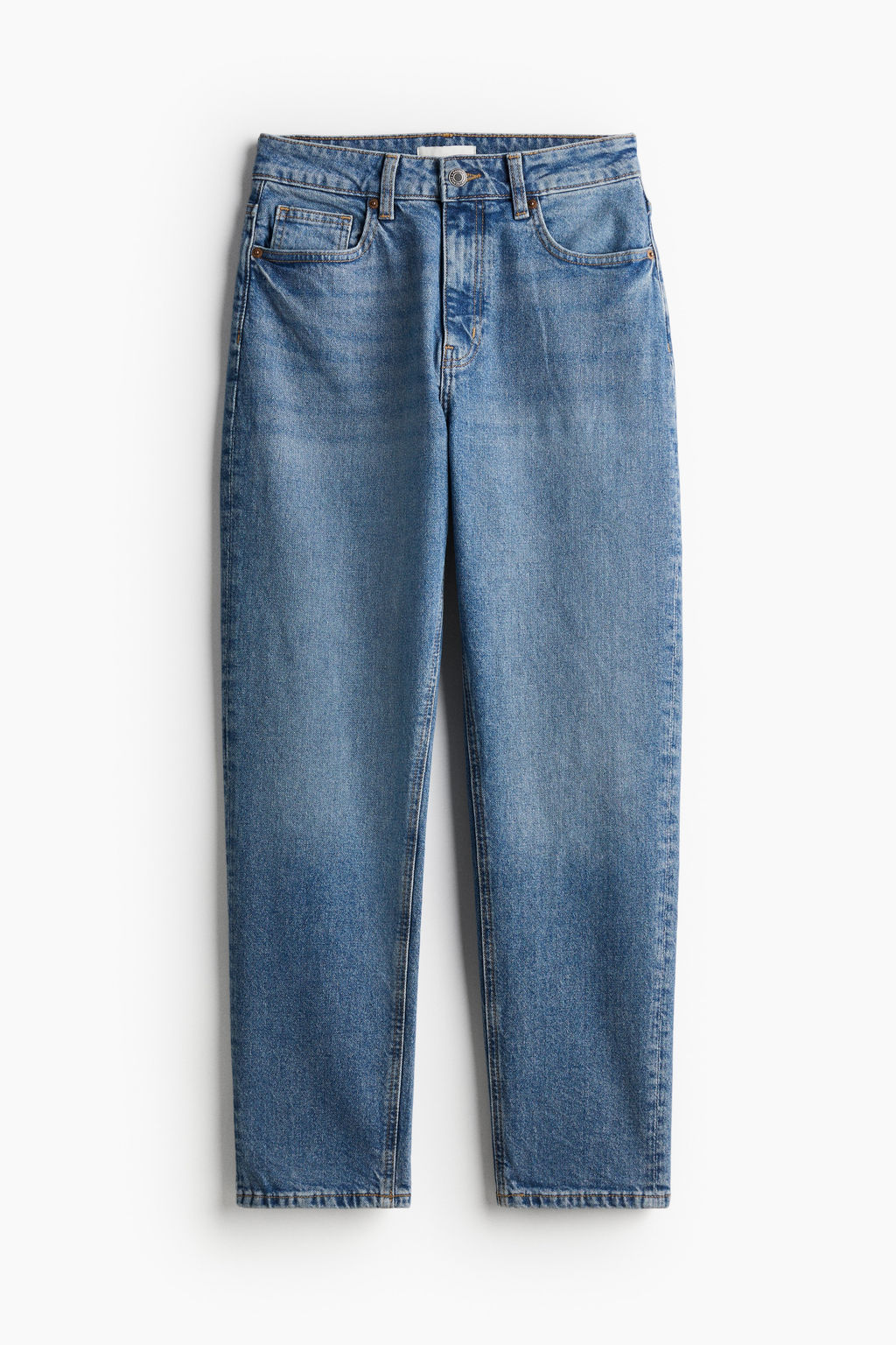 Mom Slim Fit High Waist Ankle Jeans