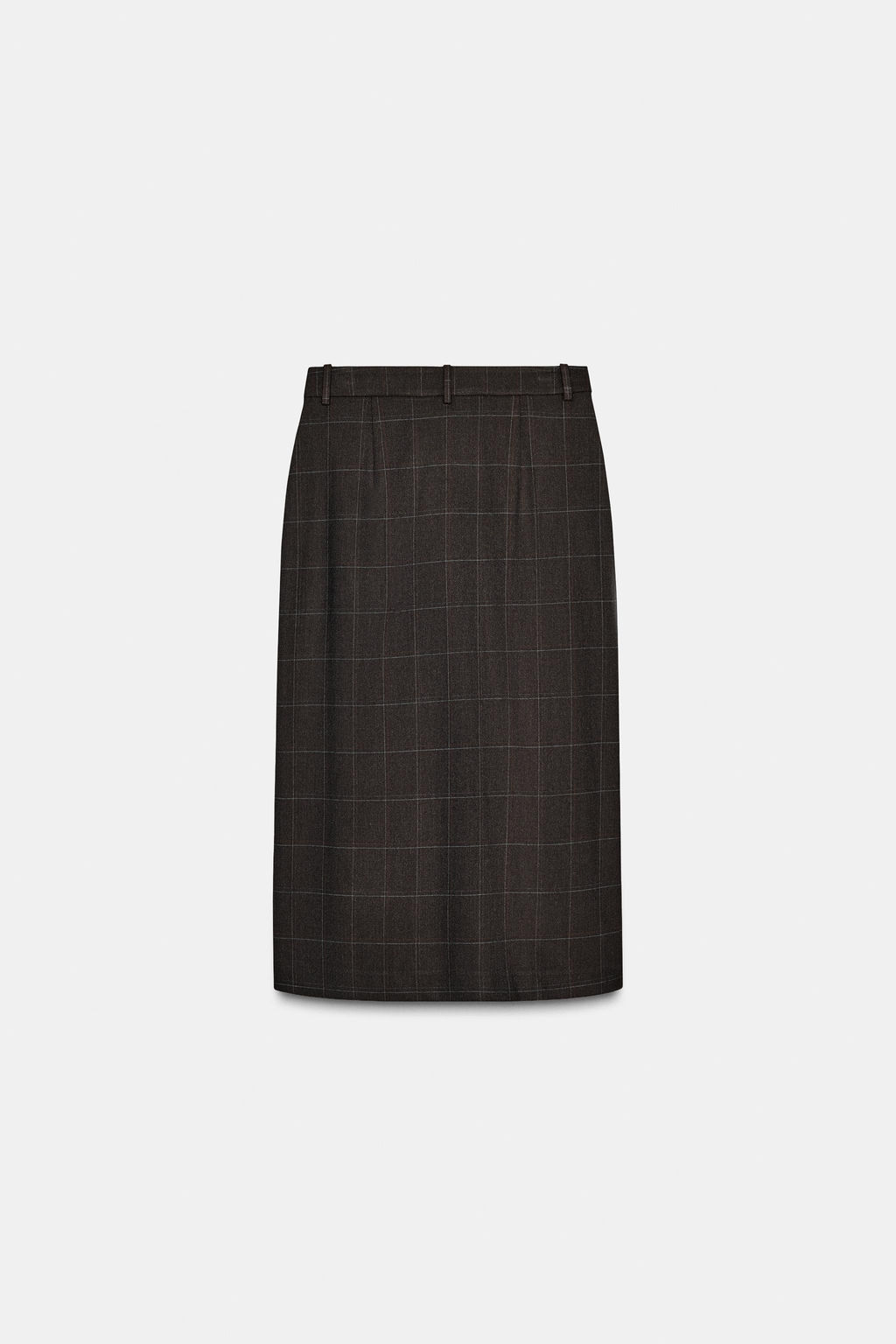 ZW COLLECTION PLEATED CHECK SKIRT - Zara фото 6
