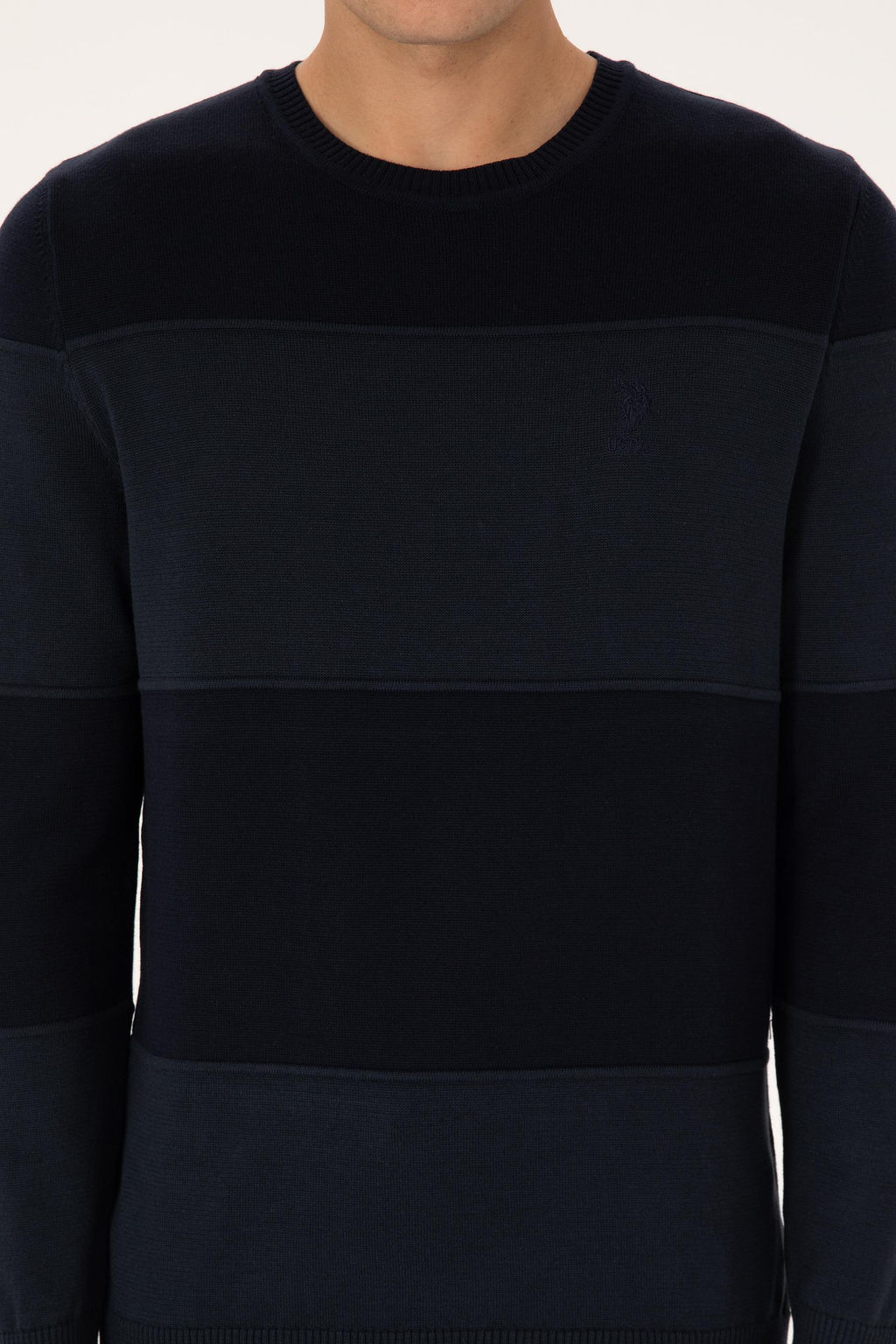 Erkek Regular Fit Bisiklet Yaka Lacivert Kazak - U.s. polo assn фото 6