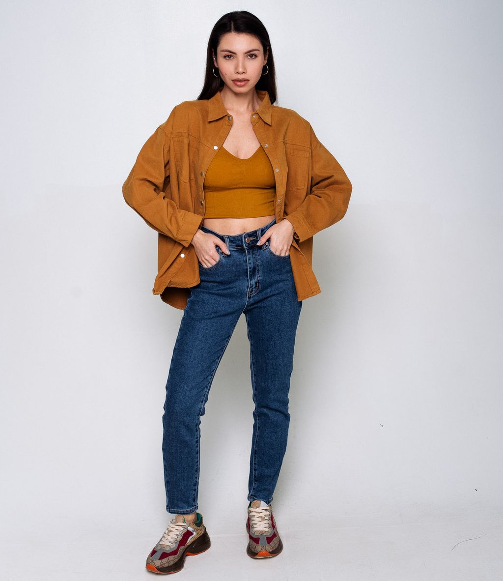 Топ #КТН838, горчичный - Dommod фото 2