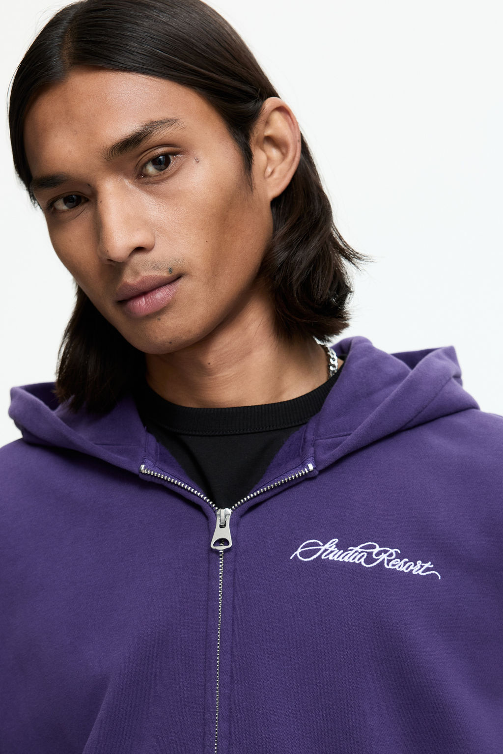 Chaqueta sudadera estampada con capucha Loose Fit - H&m фото 4