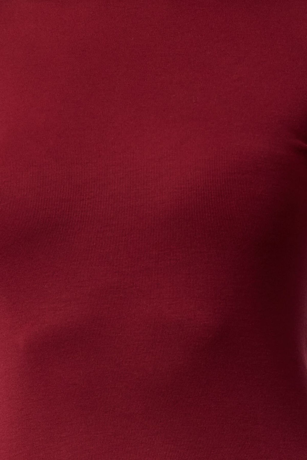 Bordo Viskon/Yumusak Kumasl? Parmak Gecme Detayl? Esnek Orme Bluz TWOAW25BZ00014