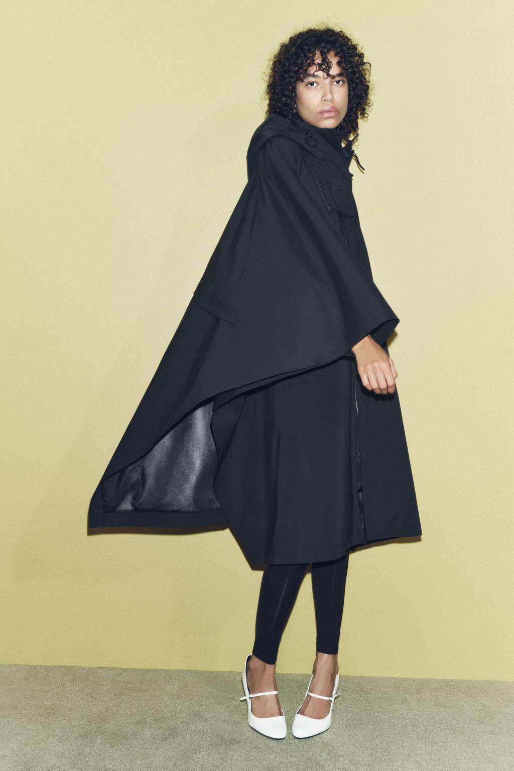 WATER-REPELLENT OVERSIZED CAPE ZW COLLECTION - Zara фото 7