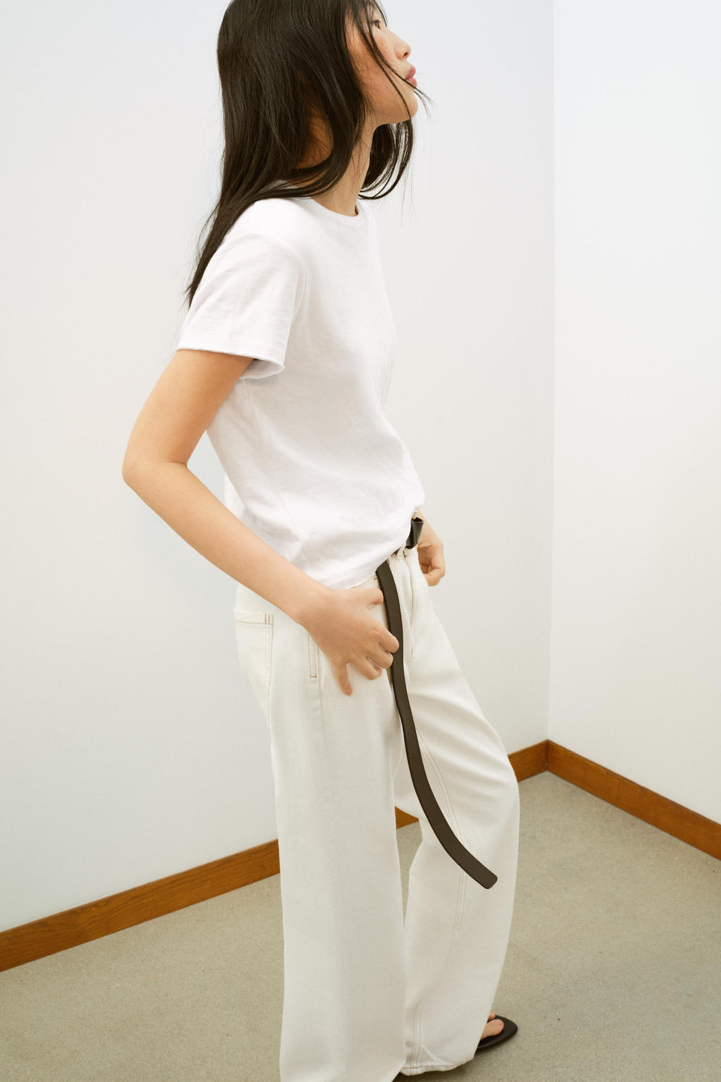 CAMISETA ALGOD?N MANGA CORTA / Blanco - Zara фото 10