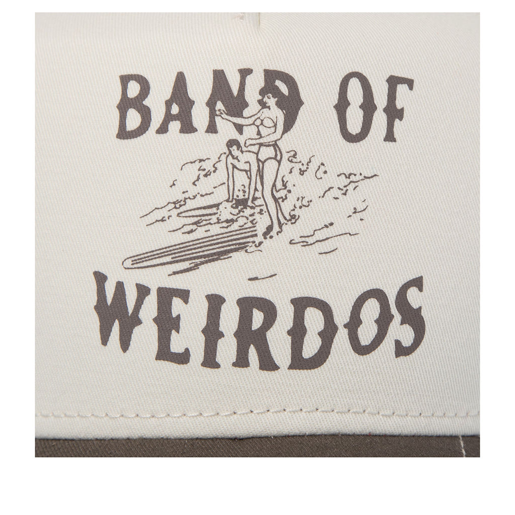 Бейсболка COASTAL арт. HFT Weirdos (оливковый / белый) фото 3