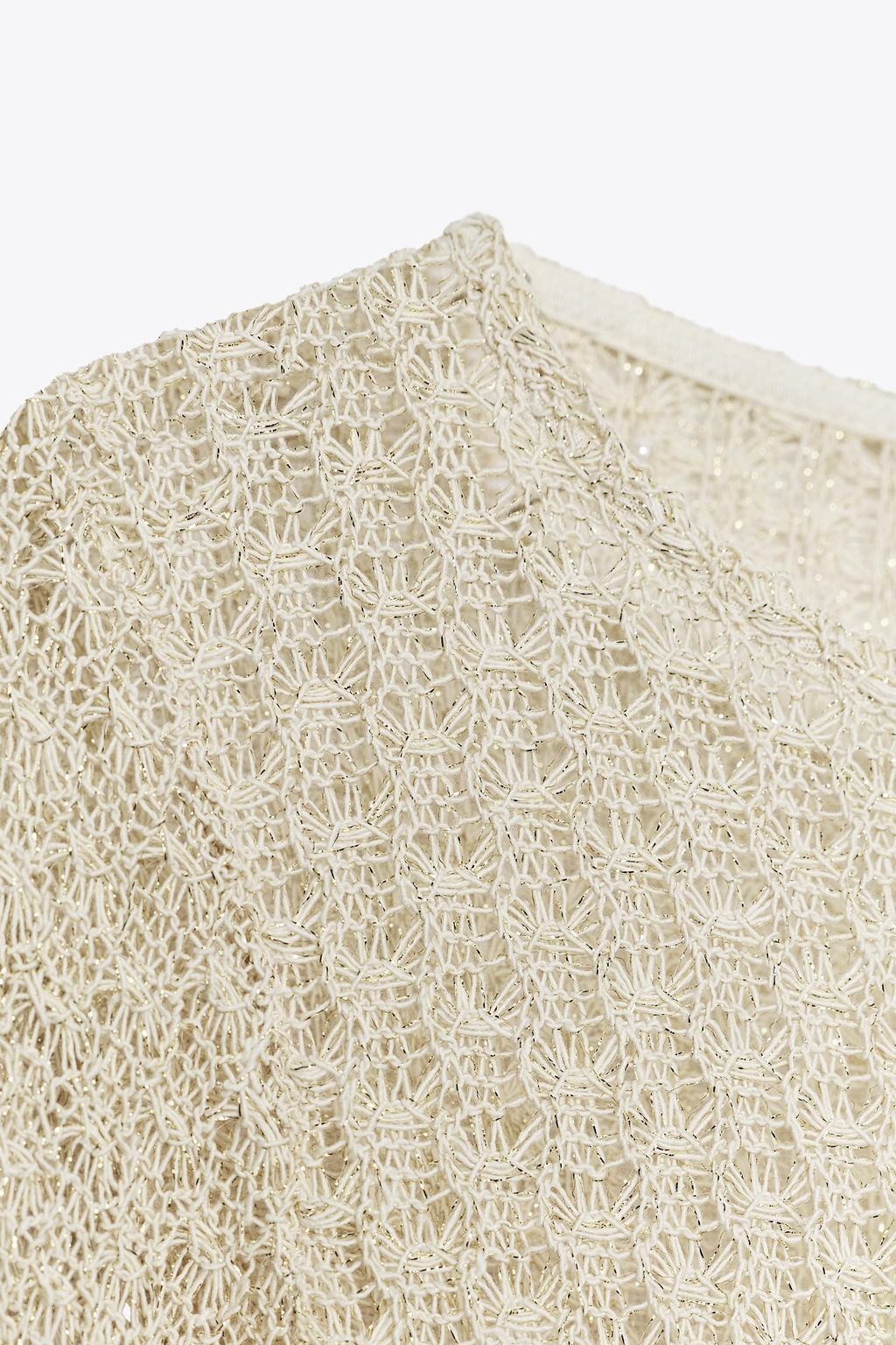 METALLIC THREAD TUNIC TOP